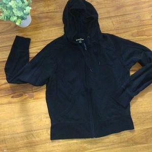Black zipper Hoodie
